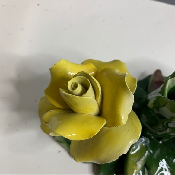 CAPODIMONTE PORCELAIN CANDLE STICK HOLDER - Picture 6 of 9